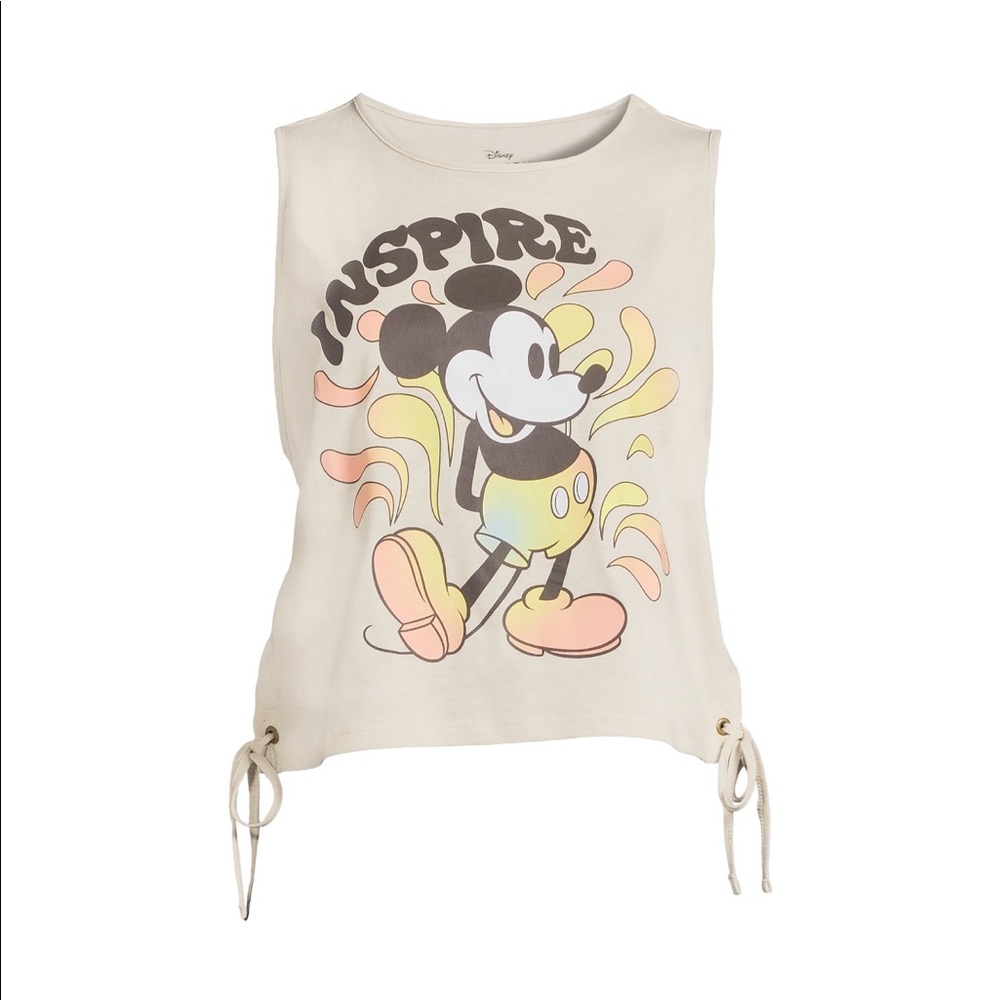 Mickey Mouse Women's Side Tie Knit Tank Top